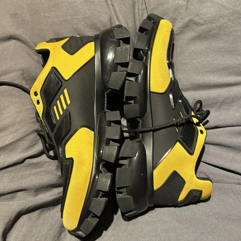 $1200 Prada Mens Cloudbust Thunder Sneakers Yellow  46 US 12 - Picture 8 of 8